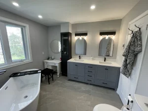 Full custom bathrooms designed for comfort and functionality