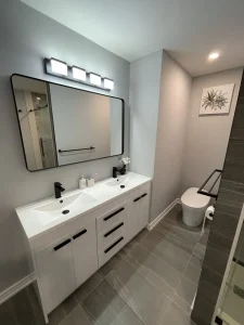 Full custom bathrooms designed for comfort and functionality