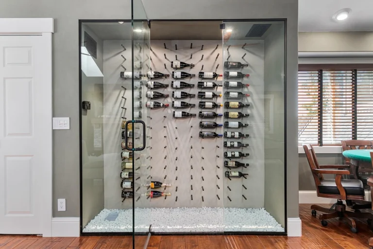 Custom wine cellar construction